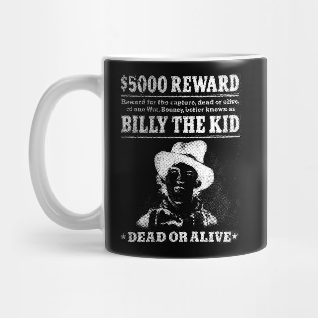 Billy The Kid - most wanted - Newspaper style by Buff Geeks Art